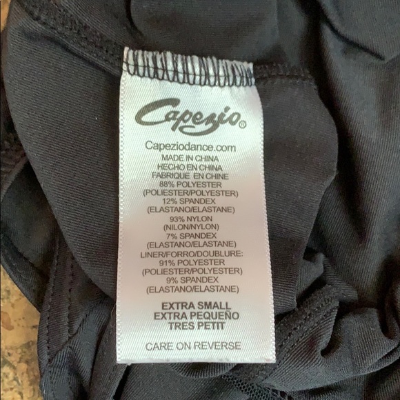 BLACK CAPEZIO DANCE LEOTARD - Picture 5 of 6